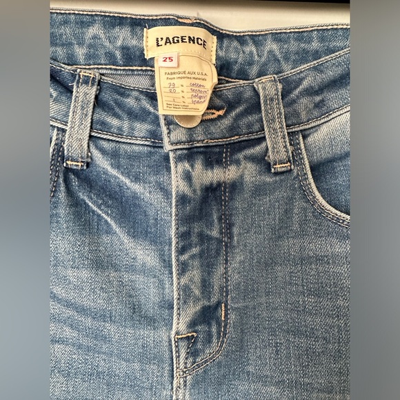L'Agence Denim Jeans Harrison High Rise Slim Straight Alamo Women's 25‎ - Picture 3 of 4